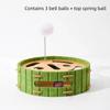 Fun 5-in-1 Cat Game Box Intelligence with Jingle Balls Cat Puzzle Interactive Felt Cat Scratching Posts Indoor Play
