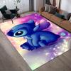 1 alfombra de área con diseño de Lilo y Stitch de Disney, alfombra antideslizante, lavable a mano, alfombrilla de suelo, adecuada para sala de estar, dormitorio, decoración del hogar, habitación