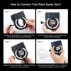 New Spray Gun Light, 5 Adjustable Colors, 4-Hour Battery Life, Painting Aid Light, Spotlight, Workshop Painting Tool Accessories