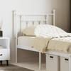 Vidaxl Metal Headboard, White, 75 Cm