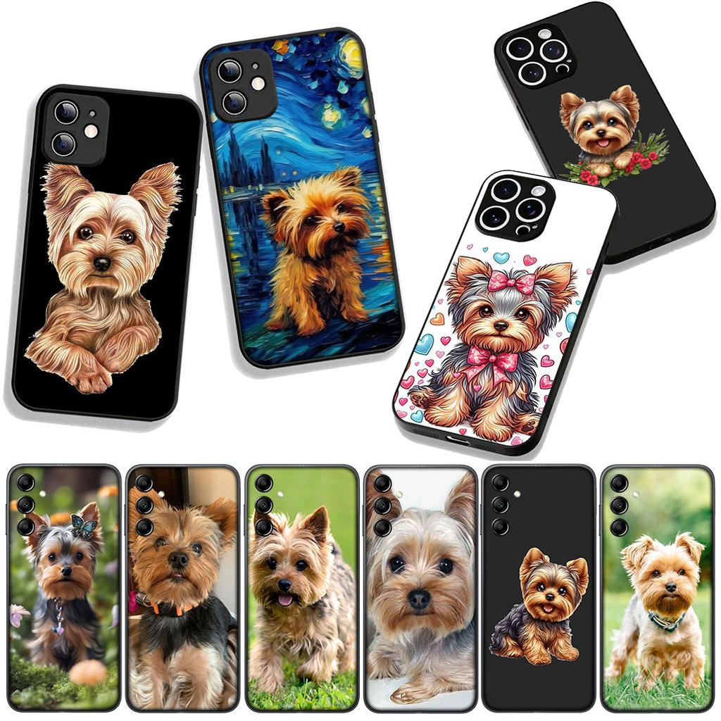 for Samsung Galaxy S25 S24 S22 S23 FE Ultra Plus A56 A05 A06 A15 A16 A55 S7 Edge Cover Case Yorkshire Terrier Yorkie Dog Pet