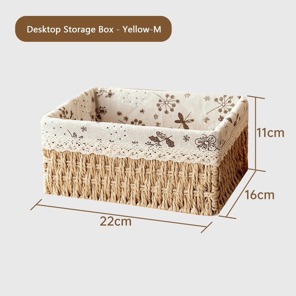 Imitation Rattan Rattan Storage Baskets Vegetable Fruit Multi-Purpose Hand-woven Baskets Home Decoration Storage