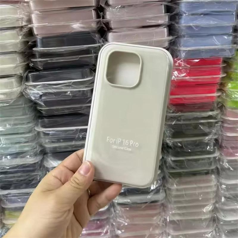 Liquid Silicone Case For Apple iPhone17 Air 15 16E 14 13 12 11 Pro Max Plus Mini XS XR 7/8 SE Phone Official Style Protective Cover