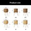 Practical Miniature Garden Accessories Flower Pot Container Holder Combining Functionality And Stylish Woven Appearance