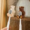 HUIHUADU Polar Bear Wall-Mounted Toothbrush Holder