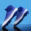 New Student Adult High Heels Non-slip, Breathable and Wear-resistant High-top Football Shoes Professional Game Comfortable Stickers Versatile