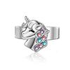 Unicorn Necklace, Cute Colorful Diamond Accessories Necklace Gift