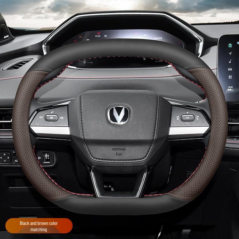 Changan CS55 PLUS & Yidda Unikunividd 2nd/3rd Gen Genuine Leather Steering Wheel Cover
