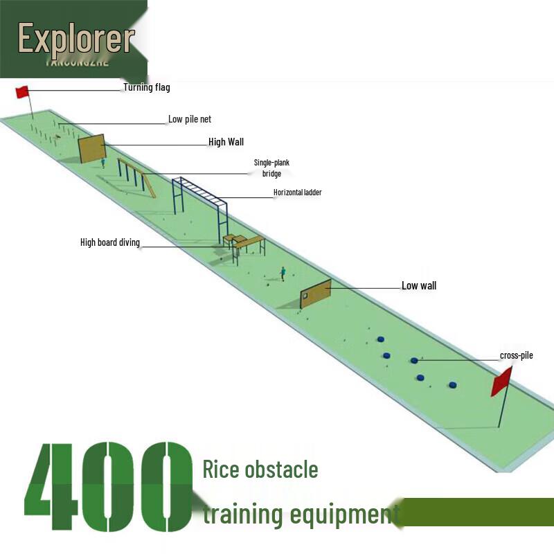 Explorer Large Buried 400m Obstacle Course