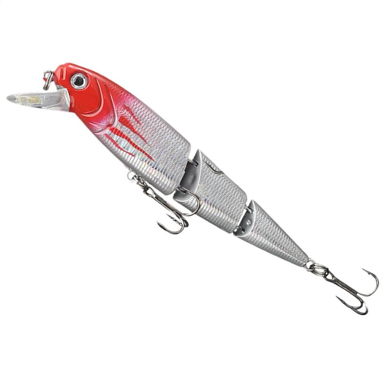 Gelenkiger Swimbait Mehrgelenkiger Künstlicher Hardbait Mit Drillingshaken Realistisch Langsam Sinkend Schwimmende Barschköder Für Forellen