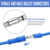 50pcs Assorted Insulated Female & Male Crimp Wire Terminals Brass Insulated Male Female Bullet Quick Splice Wire Terminals Wire