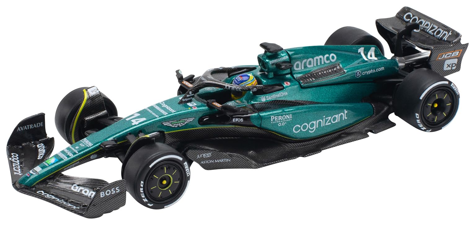 POP RACE Aston Martin AMR23 F1 Alonso PR640198 1/64 - #14 F. (Finished Model)