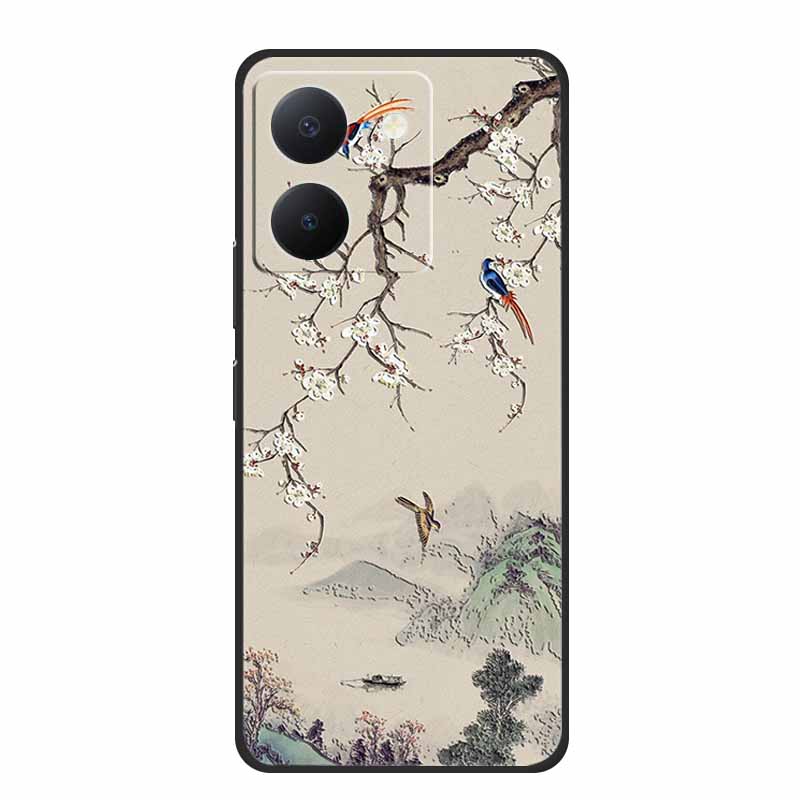 3D Emboss Case For Vivo Y27s Phone Case Relief Black Silicone Soft Back Cover Coque Funda For Vivo Y27s Case Y 27 s Capas 6.64"