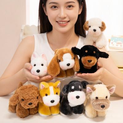 8 Tipos 15cm Boneca de Cachorrinho Pequeno Brinquedo de Pelúcia Recheado Animal Kawaii em Pé Desenho Animado Pelúcia Companheiro Presente Acalmador