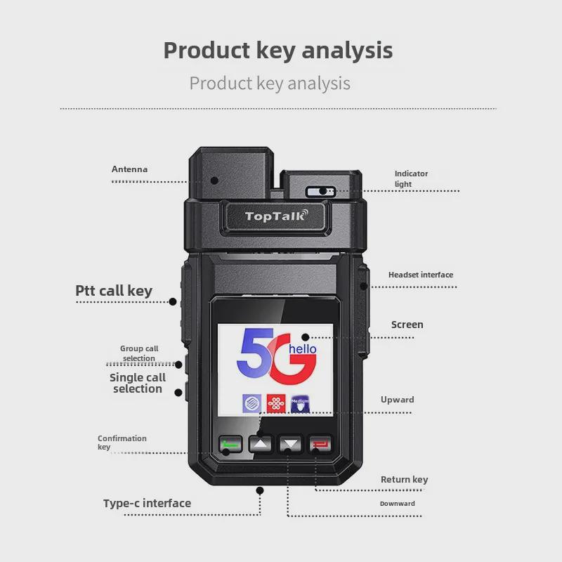 5G Wireless Outdoor Handheld Mini Intercom Phone for National Range Communication