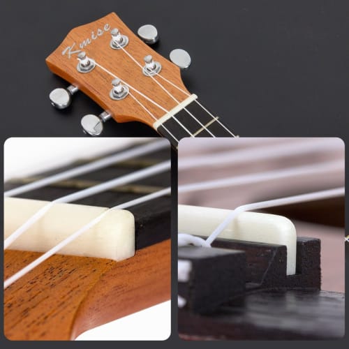 kmise 23-inch concert ukulele with tuner and case! Laser-etched top design