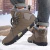 Schneestiefel Herren Winterstiefel Baumwollstiefel Slipper Warmhalten Plüschstiefel Wanderstiefel Herren Freizeitschuhe Herren Berg-Schneestiefel