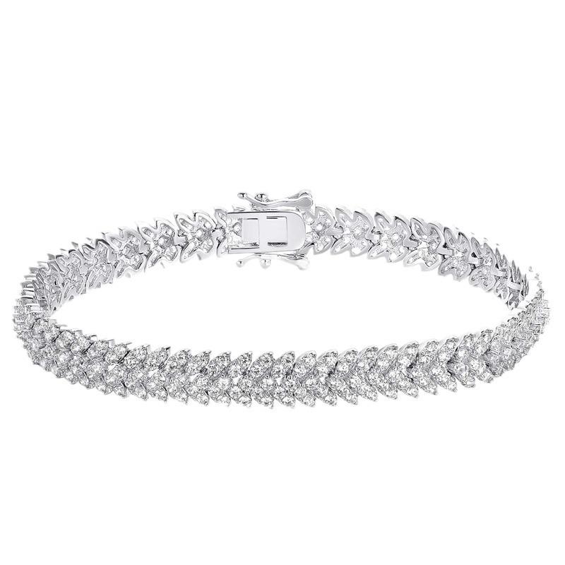New Tennis Chain Fashionable Versatile Niche Sparkling Zircon Bracelet Temperament Hand Jewelry