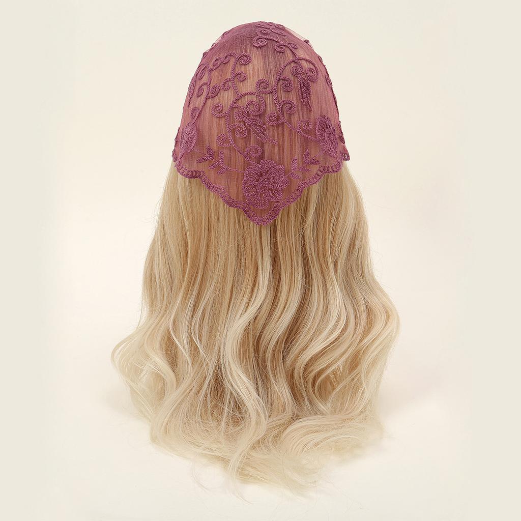 Wydrążony koronkowy trójkątny szalik chusta na głowę szalik biurowy damski gumka do włosów na nadgarstek bandana chustka damska dziewczęca chustka na głowę opaska do włosów