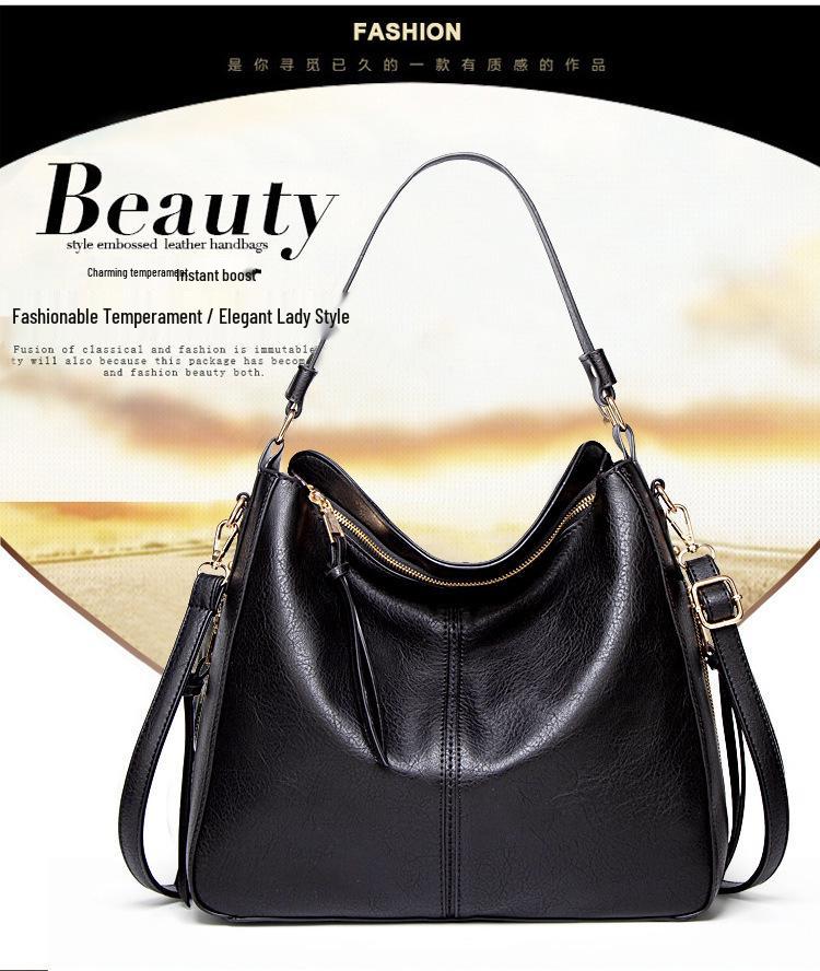 Women's Large Capacity Tote and Crossbody Bag - European & American Style