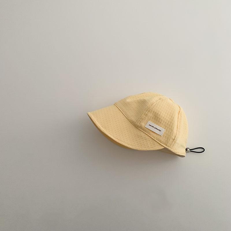 

Детская большая шапка с тентом, весенне-осенняя складная шапка для мальчиков и девочек, вогнутая рыбацкая шапка с завязками