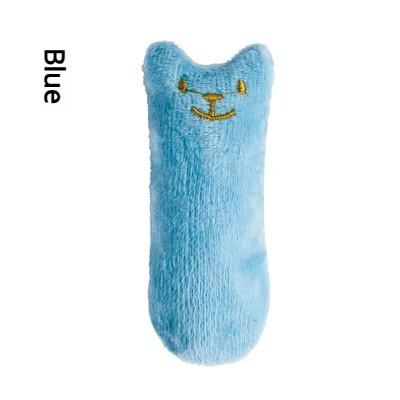 Teeth Grinding Catnip Toys Funny Interactive Plush Cat Toy Pet Kitten Chewing Vocal Toy Claws Thumb Bite Cat Mint For Cats