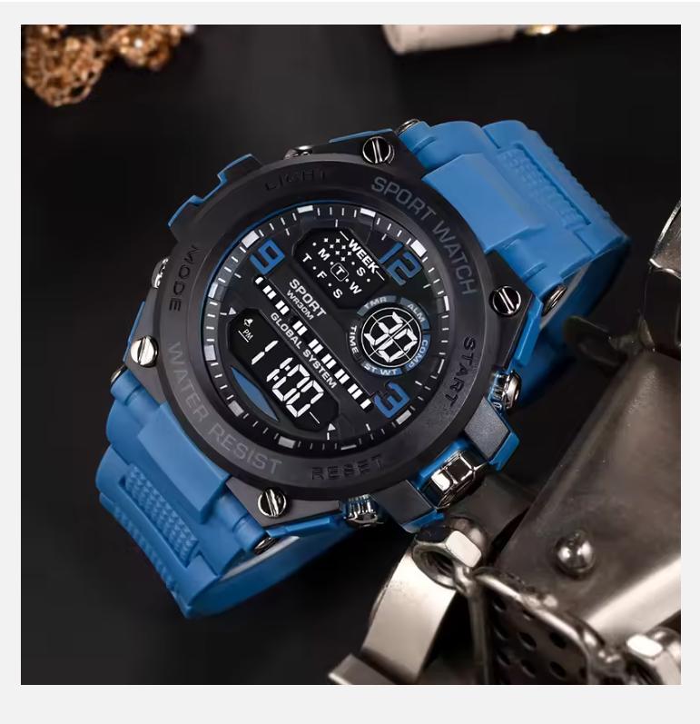 2025 Top Luxury Electronic Watch for Man Outdoor Sport Watch Stopwatch Waterproof Calendar Digital Clock 24355
