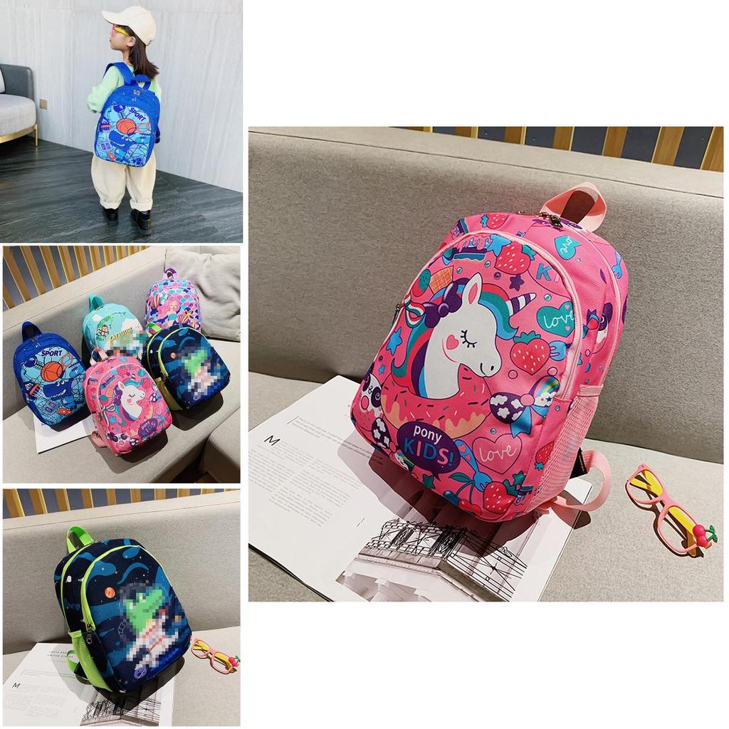 Adorable Kids Backpack With Cute Cartoon Designs Soft Handle Comfortable And Breathable