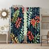 Set Of 2 Boho Versatile Polyester Transparent Curtains Home Decoration Nature Leaf Use Bedrooms Living Rooms Curtain Perfect For Great Room