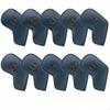 10 Pieces PU Leather Iron Headcover Set Scratch & Ding Protection Headcovers Large