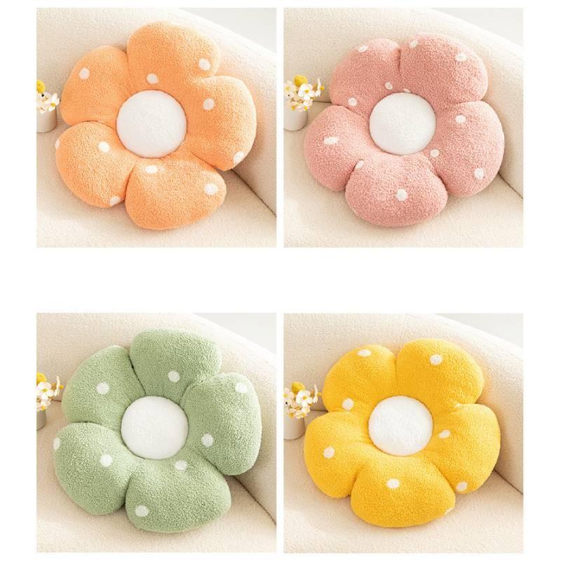 Flower Toy Plush Cartoon Cushion Stuffed Doll Bedroom Decorations Kids Gift