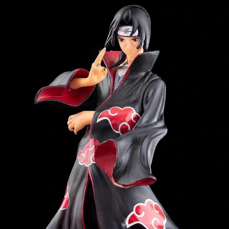 Naruto Shippuden Akatsuki Luna Infinita Uchiha Itachi Figura de Anime Modelo Modelo Hecho a Mano Adorno Regalos de Cumpleaños para Niños