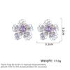 Women's Light Luxury Design Elegant Three-Dimensional Flower Earrings Fashionable And Versatile Niche Design Earrings