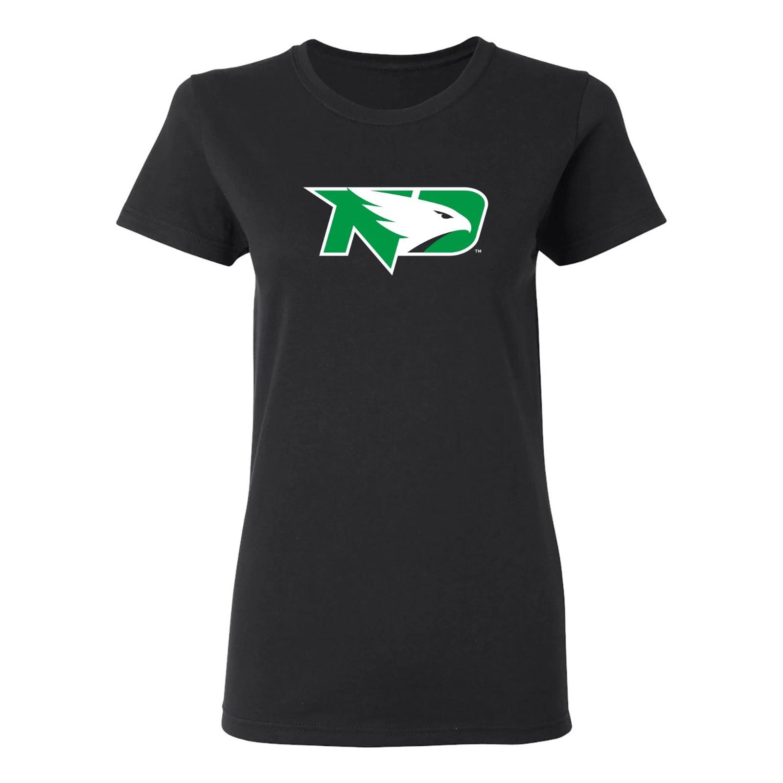 North Dakota Primary Logo Women s T-Shirt - Black L