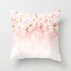 Peach Leather Velvet Fresh Pink Flower Pillowcase Home Sofa Pillow Cushion Cover Core-free