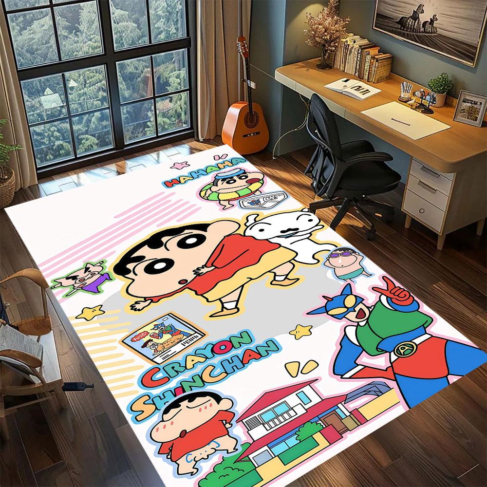 Shinchan anime character Carpet for Living Room Bedroom Home Decor Cool Movie Mat Play Floor Mat