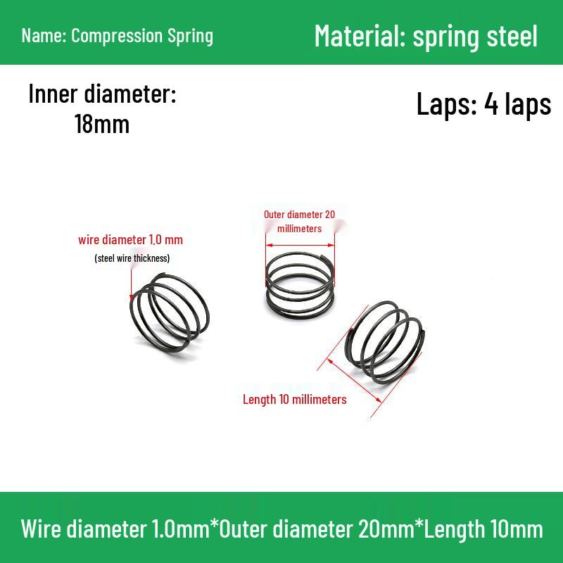 Heavy Duty Y-Type Compression Spring Shock Absorber, 1.0mm Wire Diameter, Outer Diameter 5-20mm.