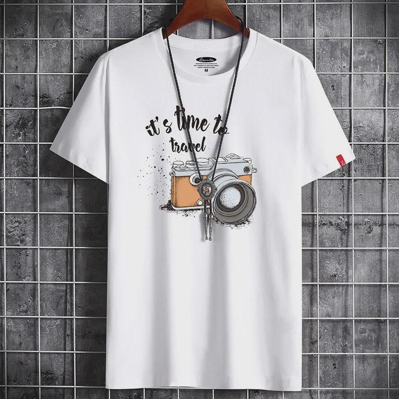 Men's Trendy Slim Round Neck Short-Sleeve T-Shirt for Summer