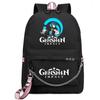 School Season Animation Student Schoolbag, Printed Peripheral Large-Capacity Backpack