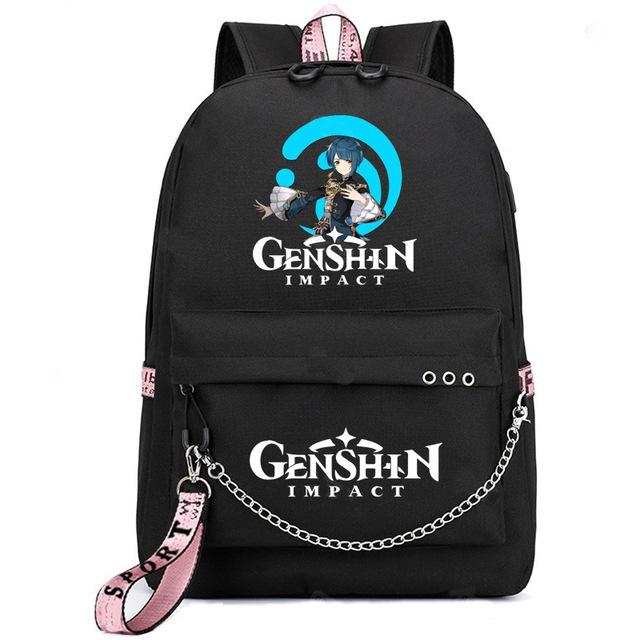 School Season Animation Student Schoolbag, Printed Peripheral Large-Capacity Backpack
