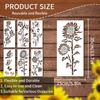 Large Stencils For Garden Fence 6PCS Reusable Flower Templates Painting Stencils For Wall Drawing Templates Art Crafts For Fence