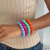 4Pcs Stackable Beads Bracelet Set Multicolor Cuff Bracelet Set New Round Bangles  Women