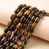 Jinde Jewelry Natural Yellow Tiger Eye Barrel Beads Bracelet DIY Accessory