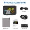 For HUD Head Up Display Auto OBD2 GPS Dual System Projector Car Glass Security Water temp Alarm Electronic Accessories M17 OBD