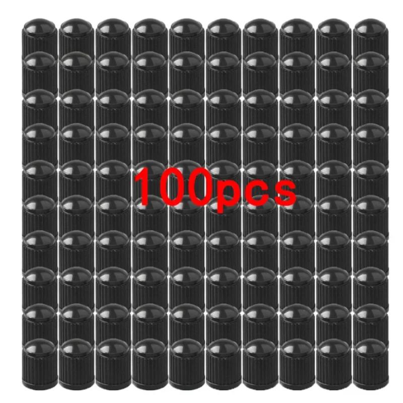 Car Tire Valve Caps 100 Pcs Motorcycle Bicycle Tyre Valve Caps Plastic Tire Stem Dust Cover Tire Stem Valve Caps Car Accessories