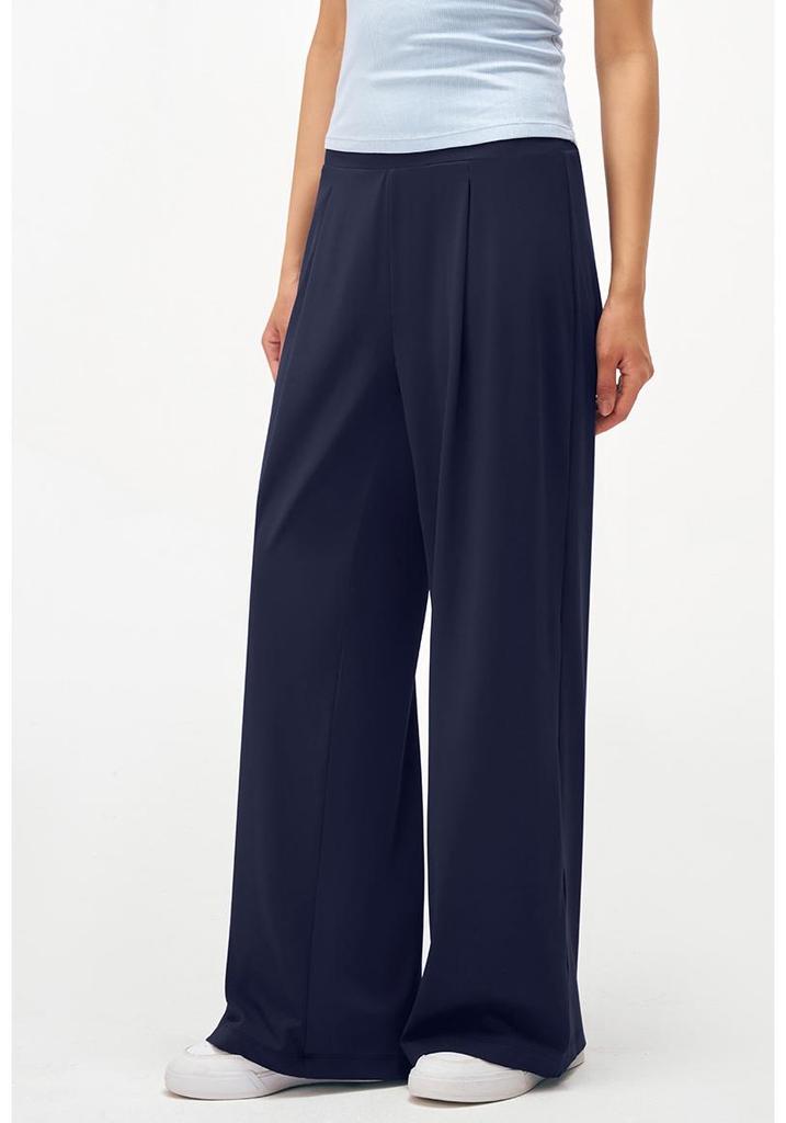 Women's Wide-Leg High Waist Summer Yoga Pants - Lightweight, Loose Fit, Straight, Long Sports Pants for Fitness & Casual Wear.