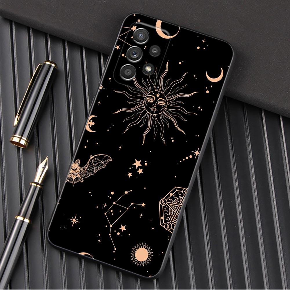Sun Moon Tarot Card Astrology Phone Case For Samsung Galaxy A57 A56 A37 A55 A36 5G A26 A54 A52 A35 A34 A25 A17 A16 A15 A07 Cover