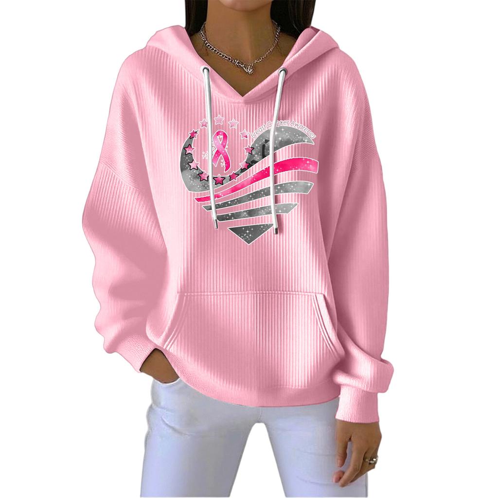 Women's Fashion CasualAngel Printed Pullover Sports Long Sleeve Sweatshirt