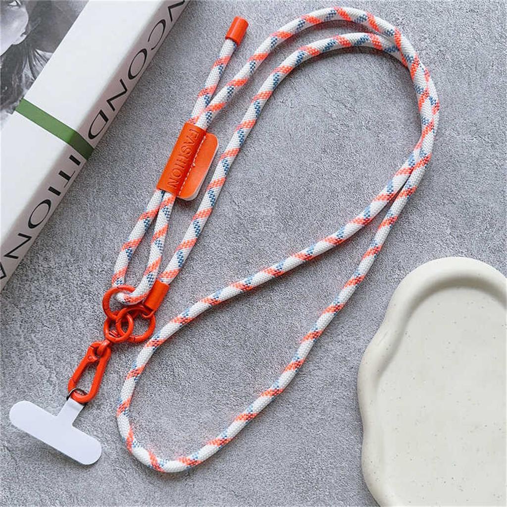 Süßes verstellbares Lanyard Crossbody Schultergurte Schlüsselanhänger Schlüsselring Geflochtenes Seil Mit Ersatz-Patch Zubehör