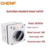 Australian Outdoor Waterproof Single-Phase/Three-Phase Knife Switch - Load Disconnection On-Off Rotary Switch